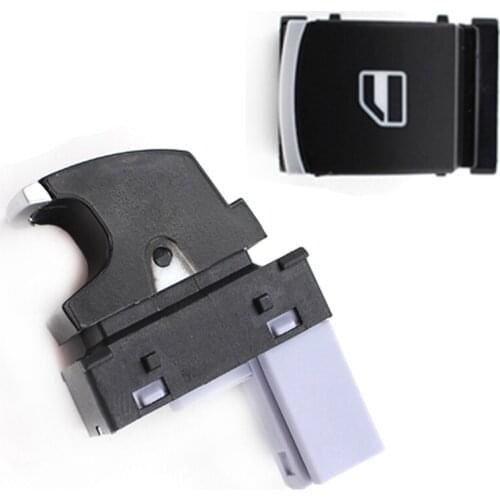 5ND959855 For VW/Passat B6 3C /Tiguan/Golf/Jetta MK5 MK6/Rabbit Chrome Window Lift Control Switch Button Hot Sell High Quality