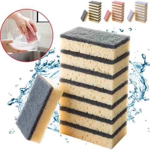 8 pc Kitchen Utensils Tableware Sponge Nano Cleaning Dish Washing Tools Household NewI Items Useful Things for Home and Kitchen