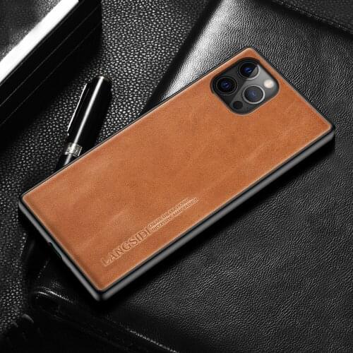 Genuine Oil Wax Leather Mobile Phone Case for iPhone 12 Pro Max 12 Mini 11 Pro Max SE 2 X XR XS Max 6 5 6S 7 8 Plus Luxury Cover