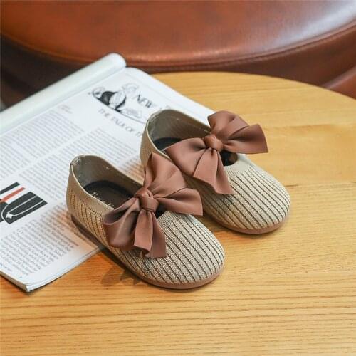 Toddlers Shoes for Baby Girls Baby Girl Dancing Shoes New Shoes Princess with Bowknot Soft bottom Breathable Moccasins SZ081