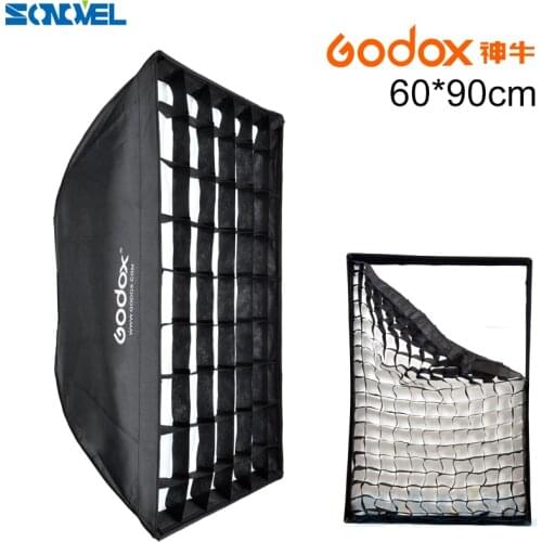 GODOX 60x90cm / 60*90cm 24" * 35" Portable Square Honeycomb Grid Umbrella Photo Softbox Reflector For Flash Speedlite