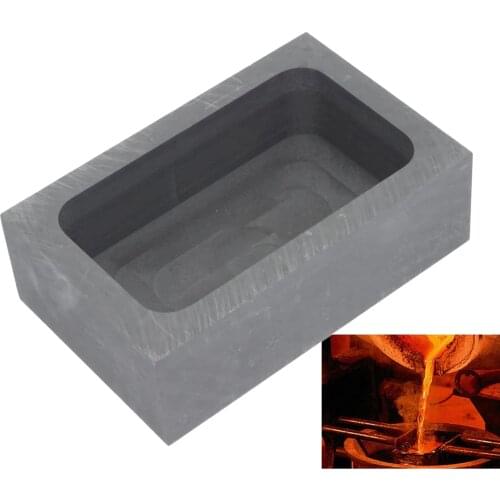 Graphite Ingot Mold Bar Crucible Melting Corrosion Resistance DIY Crafting
