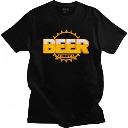 Cool Beer Craft T-shirt Men O-neck Short-Sleeve Drink Lover Summer Tshirt Cotton Streetwear Fashion Tee Shirt Gift Clothing