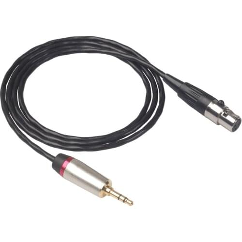 Cable Adapter Full Copper Core with Aluminum Foil Shield Mini XLR Female to 3.5mm TRS Stereo Male Jack Lead Audio Video