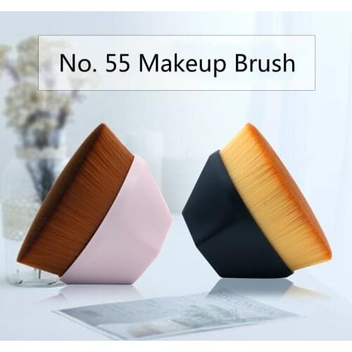 KH No.55 Foundation Brush Smooth Dense Full Coverage Liquid Foundation BB Cream Flat Makeup Brush Diamond Shape With Box