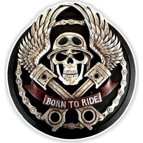 Funny Skull KK Motorcycle Decal Car Accessories Car Sticker Waterproof Reflective Laser Fashion Pvc 14cm X 14.9cm