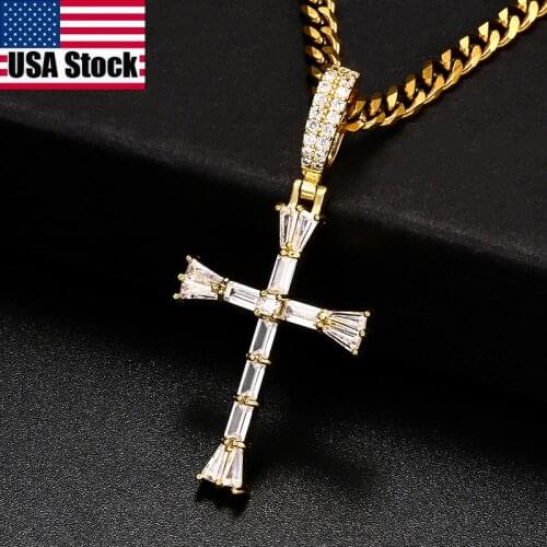 2020 New Arrival Fashion Silver Color Necklace Jewelry Women Wedding Shiny Baguette Crystal Pendant Necklace Party Gift