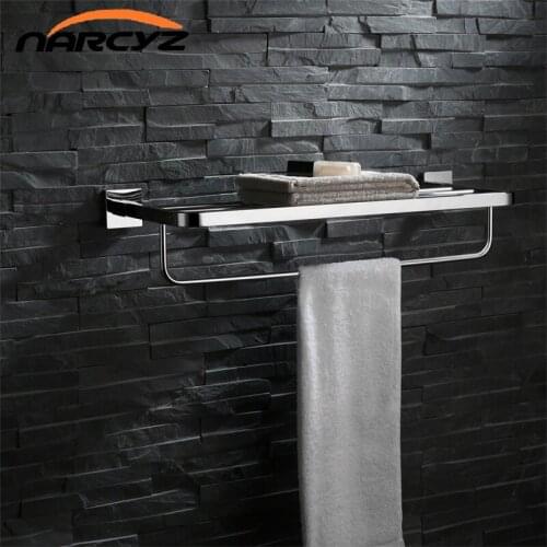 New Style model Towel rack Towel rack Chrome color 304 stainless steel Wall mount double towel rack Bathroom accessories 9172K