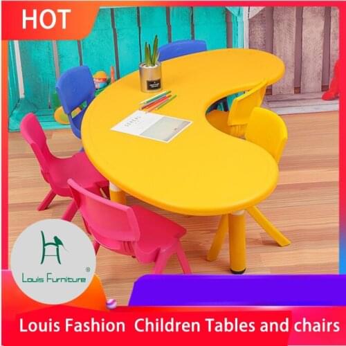 Louis Fashion Children Tables and chairs plastic, babys study , toy , and moon