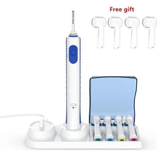 Electric Toothbrush Stand Support Charger Holder Replacement Head Case For Braun Oral-B with Teeth Brush Heads Protect Cover Lid