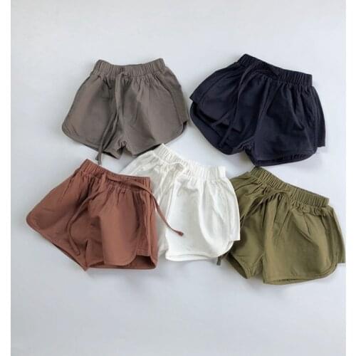 Korean Style New Summer Kids Clothes Baby Boys Pure Color Shorts Casual Children Shorts