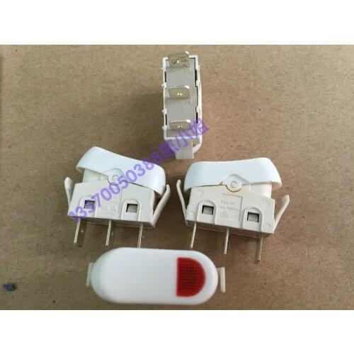 Japan white ship switch 2 gear with light 12A 125VAC power switch switch 27MM wide 11MM
