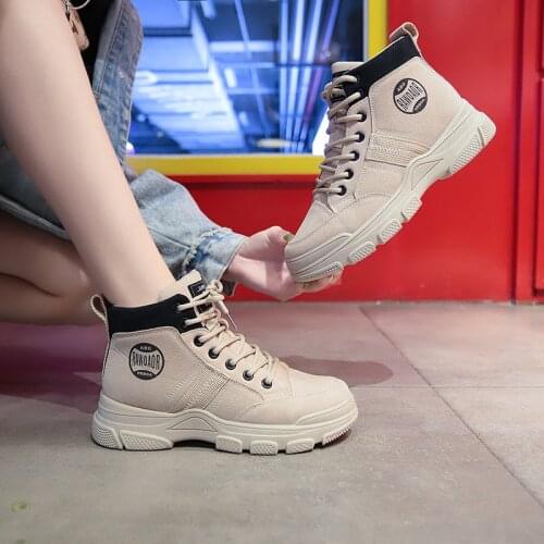 Winter ankle Shoes Women plus velvet Snow boots warm round head Casual Women Boots Martin boots Microfiber Rubber snow boots