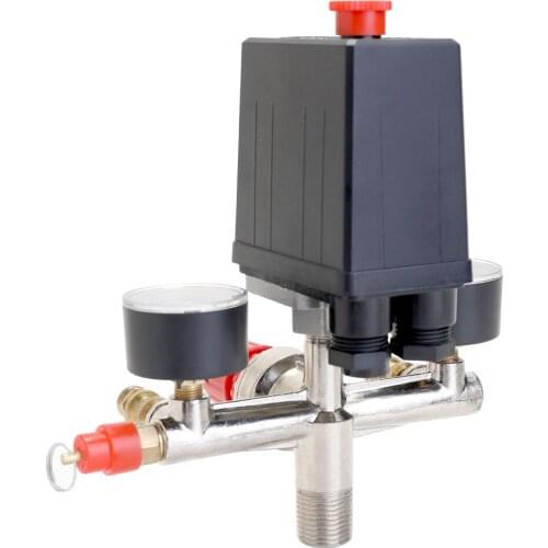 125 PSI 12 Bar Small Air Compressor Pressure Switch Control Adjustable Regulator Valve Instrument