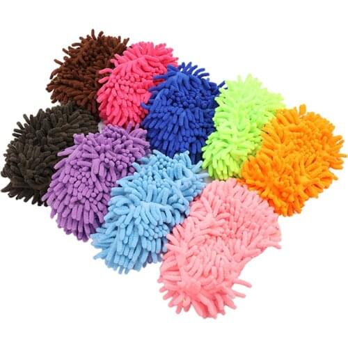 2PCS Shoes Cover Mop Home Floor Cleaning Slipper Chenille Micro Fiber Shoes Covers Drag Mop Micro Velvet Shoes Clean Cloth