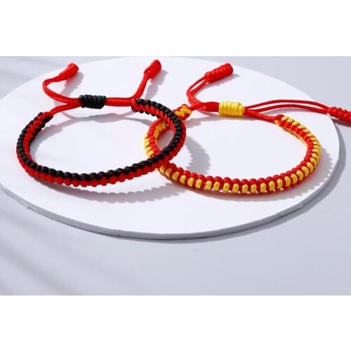 20 Colors Thread Braided Bracelet Women Men Tibetan Buddhist Adjustable String Bracelets & Bangles Handmade Rope Ethnic Jewelry
