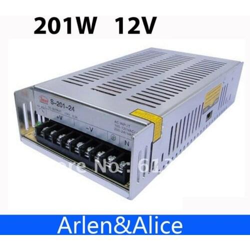 201W 12V 16.5A Single Output Switching power supply for LED Strip light AC to DC