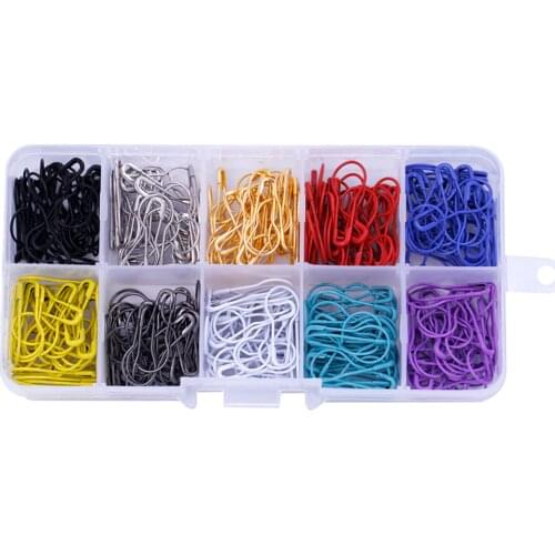 300pcs/lot Garment Safety Pins 10 Colors Calabash Pin Label Accessories Components Garment Pin Pear Bulb Gourd Safe Pin