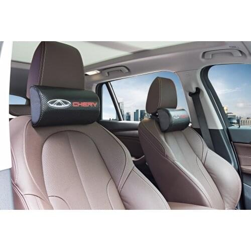 Car neck pillows both side pu leather single headrest case For CHERY TIGGO 3 4 5 7 PRO 8 Accessories