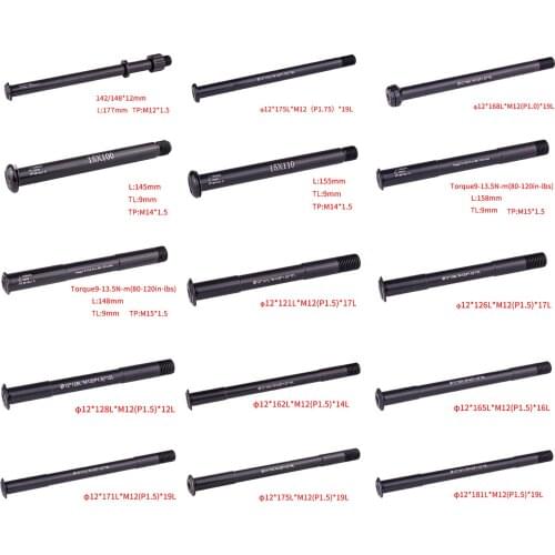 12mm 14mm 15mm MTB Bike Quick Release Thru Axle Hub Adapter Mountain Road Bike Quick Release Hub Adapter