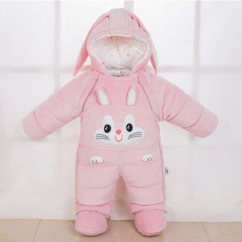 -30 degrees cold Winter warm Baby costume girl Clothes 2020 New born Style Rompers Boys Jumpsuits Cartoon lion Infant Overalls