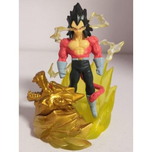 BANDAI Dragon Ball Action Figure Super Four Vegetajv HG Scene Big Egg Gacha Rare Model Decoration Toy