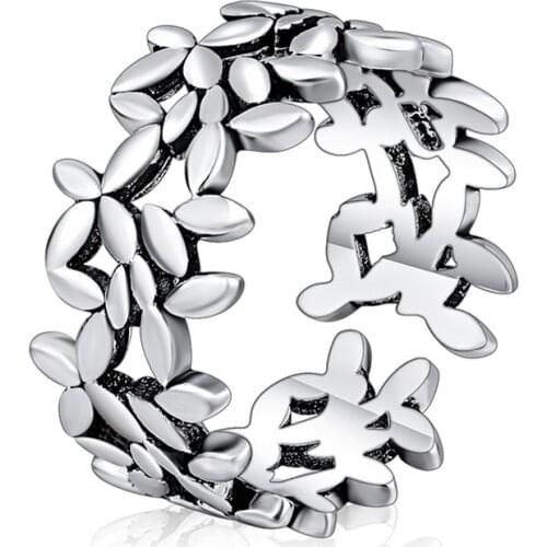 Personality Exaggerated Gothic Leaf Rings For Women Charm Engagement Jewelry Girls Open Finger Knuckle Rings