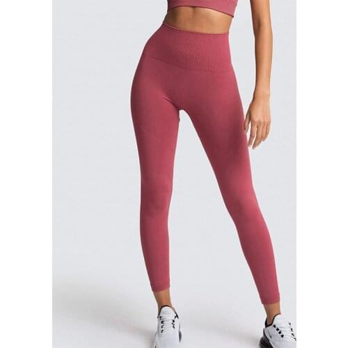 SALSPOR Seamless Leggings Women Solid Fitness High Waist Push Up Ankle Length Jeggings Workout Squat Stretchy Tight Legging