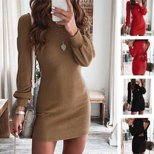 LIDOU Fashionable Knitted Dresses