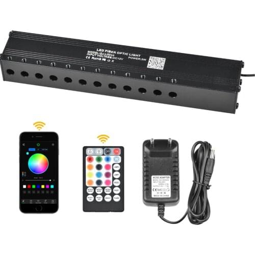 3W 12LEDS Meteor/App Control Fiber Optic Engine-Shooting Star effect