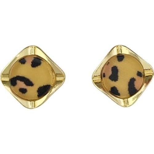 20 pair / lot fashion jewelry accessories gold metal leopard pattern earrings