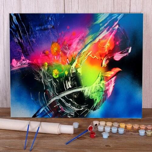 Landscape Yellow Flowers Painting By Numbers Complete Kit Acrylic Paints 50*70 Picture By Numbers Photo Home Wholesale