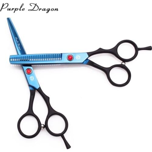 Hairdressers Scissors Set Purple Dragon 5.5" Japanese Steel 1029# Hair Cutting Scissors Barber Thinning Scissors Haircut Shears