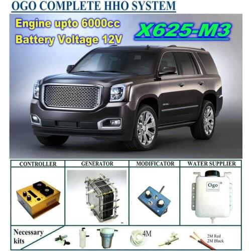 OGO Complete HHO system X625-M3 intelligent PWM controller CE&FCC MAF/MAP enhancer upto 6000CC