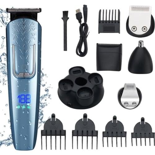Barber Scissors Multifunctional Rechargeable Hair Clipper Household Body Washing Haircut Shaving Carving Electric Hair Clippers