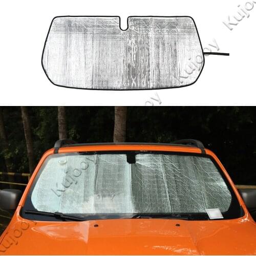 Front Windshield Sun Visor Cover Decoration Sheet Trim for Jeep Renegade 2016 up Car Styling Accessories