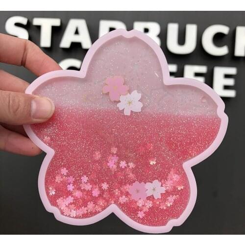 New Quicksand Cartoon Rabbit Coasters Silicone Cup Drink Coffee Cup Mat Easy to Clean Placemats Round Tea Pad Table Pad
