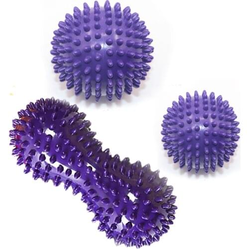 3pcs PVC Training grip ball Portable physiotherapy ball Catch hand hedgehog Massage ball