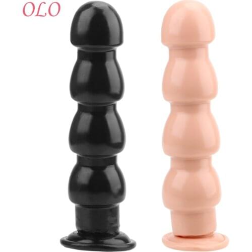 OLO 9 Inches Silicone Large Butt Plugs Dilator Anal with Sucker Anal Balls Anal Sex Toys for Women Adult Huge Anal Plug Sexshop