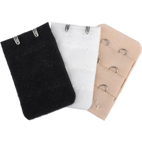 3Pcs/set Bra Extension Strap Womens Underwear Accessories Bra Extender Replacement 3 Rows With 2 Hooks Design Bra Accessories