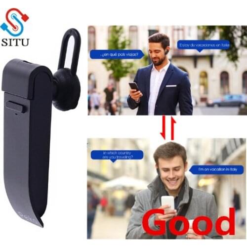 Smart Voice Translator 16 Languages instant Translate Headphone Wireless Bluetooth Translator Earphone Business Voice Translator