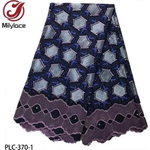 African Swiss Cotton Lace Fabric 2021 Nigerian Swiss Voile Lace In Switzerland with Stones for Dress Wedding PLC-370