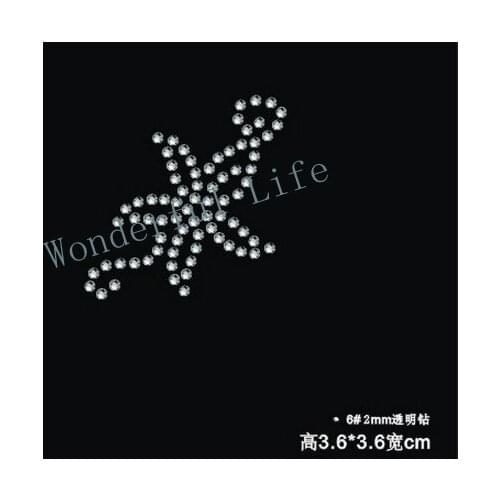 YX Free shipping New Trend Product Small Size Hot Fix Rhinestone Flower Motif for Lady Wonderful Quality