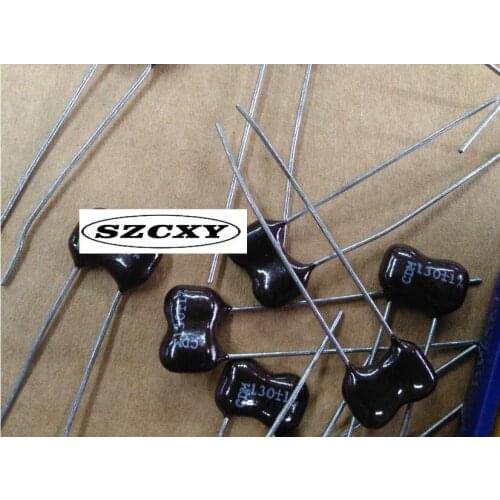 100% Home furnishings 500v130P 130p 500v CDM silver mica capacitor foot distance is 6mm