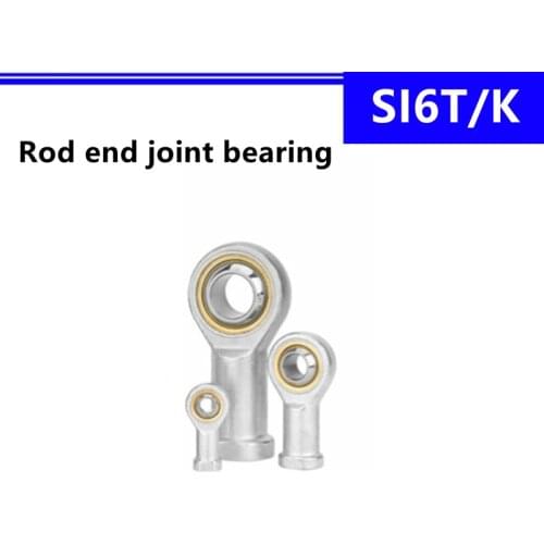 20Pcs/50Pcs SI6T/K 6mm Inner Piston Rod End Joint Bearing Ball Head Fish Eye Universal Knuckle SI6/TK