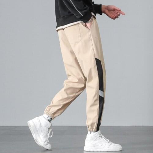 2021Spring and Autumn New Mens Sweatpants Loose Large Size Bundles Casual Mens Pants Running Training Fitness Sports Pants