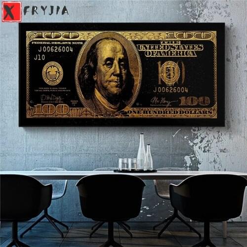 Diamond Painting Modern art, black gold dollar 5d Diamond Embroidery Full Diamond Mosaic Cross Stitch Rhinestone Decoration