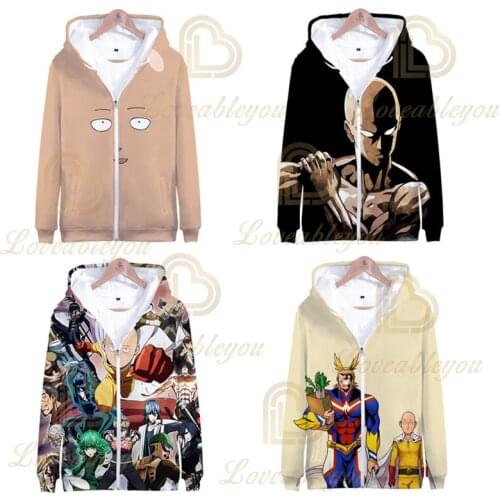 Anime Hoodie Harajuku Japanese Streetwear 3d Hoodie Sweatshirts Men/women Kids Street Zipper Sweatshirt
