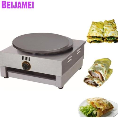 BEIJAMEI wholesale gas 40cm crepe machine LPG commercial gas crepe pancake maker making machine for sale