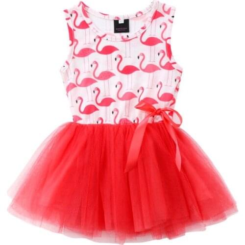 Newborn Toddler Kids Baby Girls Cartoon Animal Tutu Clothes Summer Sundress Outfits